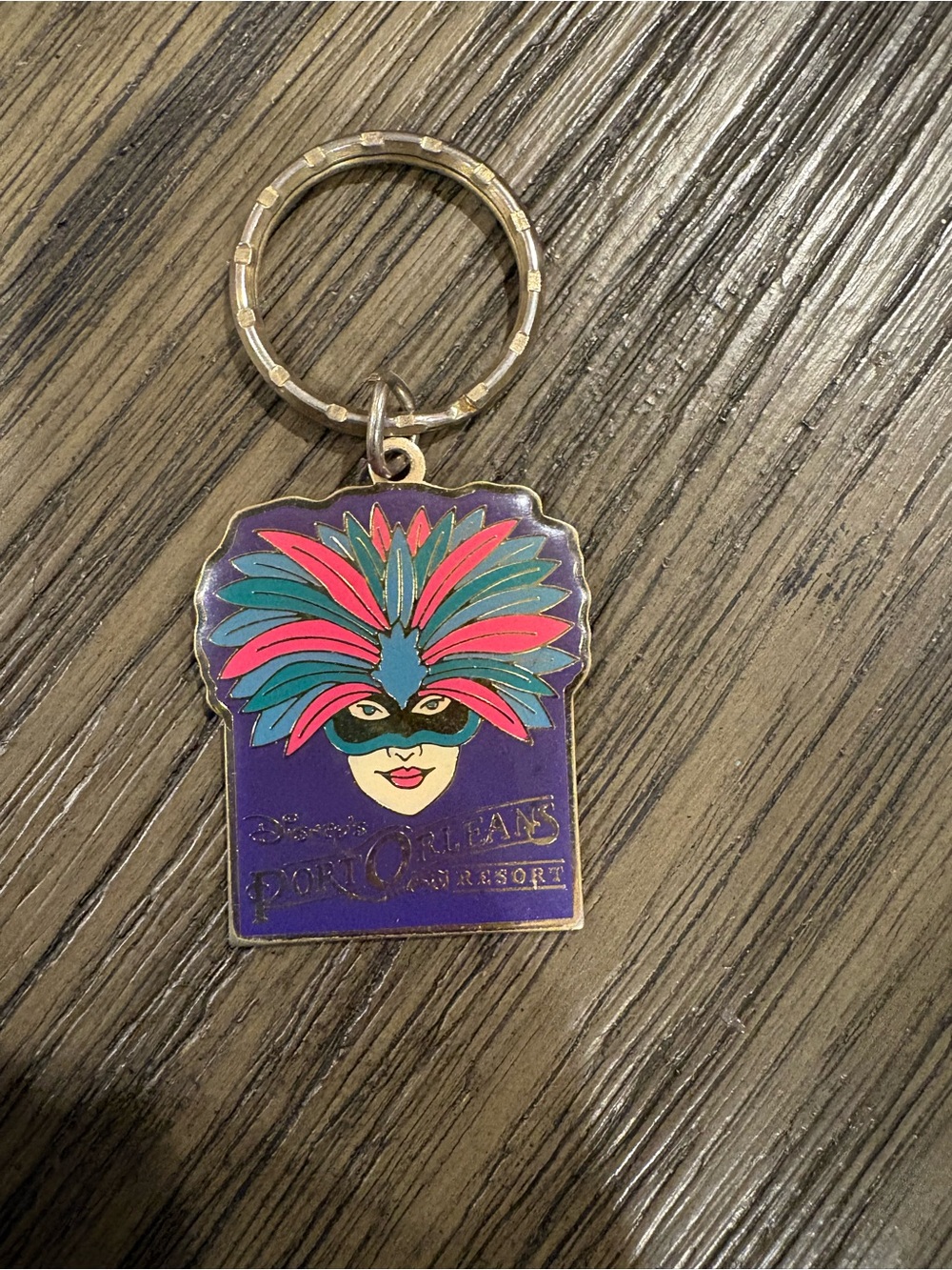 Disney World Resort Vintage Port Orleans Keychain - 1993